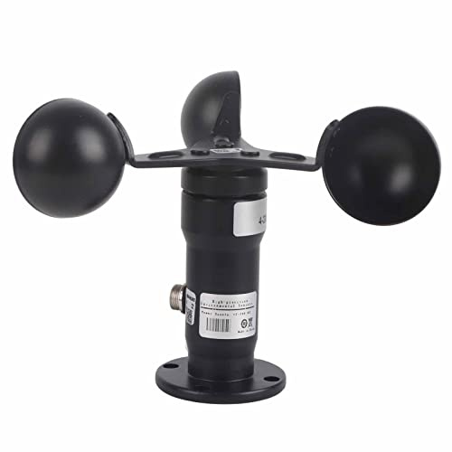 KIMISS Anemometro del Sensore di velocità del in Lega di Alluminio 4-20 MA, Rilevatore di Ad Alta Precisione per Monito Meteorologico, Serre e Acquacoltura