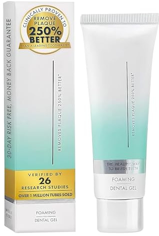 Dentifricio Gel - 50 ml Gel Rinfrescante | Sbiancante Contro L'alito Cattivo Dopo Pasti e Bevande