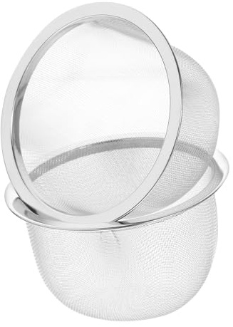 Infuseur à Thé en Vrac 2pcs en Acier Inoxydable, Filtre Argenté | Infuseur Thé, Filtre pour Infuseur à Thé, Finition Soignée et Structure Stable