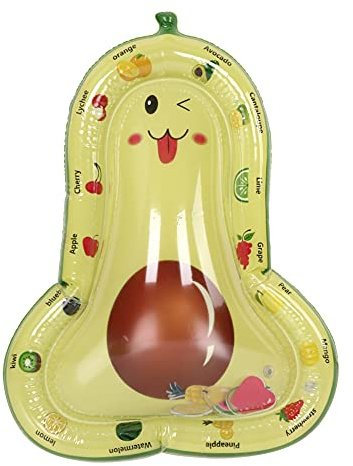 JUANQIAPAS Colchoneta de Agua Inflable de PVC, cojín Infantil Plegable Multifuncional con patrón de Aguacate