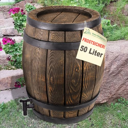 BARILE PER ACQUA PIOVANA CONTENITORE PER ACQUA PIOVANA RECIPIENTE PER COLLETTORE GRONDAIA (50l)