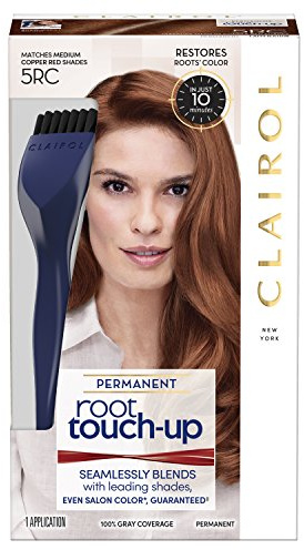 Clairol Root Touch-Up by Nice'n Easy Permanent Hair Dye, 5RC Medium Copper Red Hair Color, Pack of 1