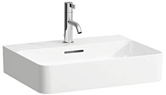 Laufen VAL Aufsatzwaschtisch, 3 Hahnlöcher, mit Überlauf, US geschl. 550x420, weiß, Farbe: Weiß mit LCC - H8162824001081
