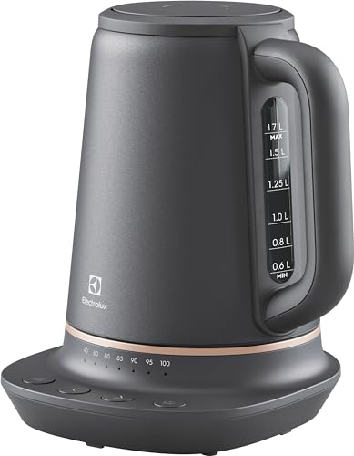 Electrolux 910 003 582 E7K16BP Bollitori, Acciaio Inossidabile, 1.7 litri, Nero, Rame