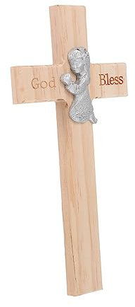 Warmhm Holzkreuz Christlich Handgefertigt Dekoratives Holzkreuz Anhänger Zum Aufhängen Aus Massivholz Für Zuhause Und Büro