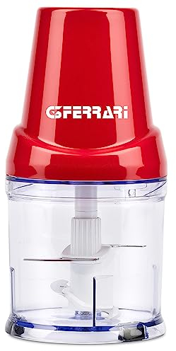 G3 Ferrari G20154 Realmix 4 Tritatutto, 250 Watt, 400 ml, Funzionamento Pulse, 4 Lame INOX, Capacità 400 ml, Piedini Antiscivolo, Rosso