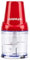 G3 Ferrari G20154 Realmix 4 Tritatutto, 250 Watt, 400 ml, Funzionamento Pulse, 4 Lame INOX, Capacità 400 ml, Piedini Antiscivolo, Rosso
