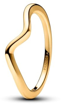 Pandora Timeless Ring Welle, 14-karätig vergoldet