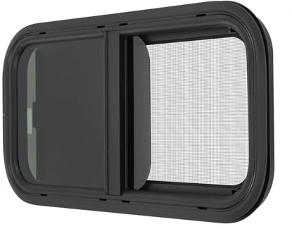Wohnmobil Schiebefenster Seiten Fenster, Getönt Wohnwagenfenster Caravan mit Insektenschutz (600*300mm)