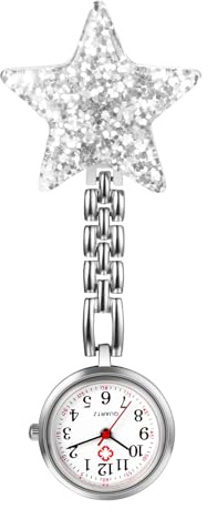 Avaner Uhren Krankenschwesteruhr Herz Design: Schwesteruhr mit Clip Taschenuhr FOB Uhr Pflegeruhr Anlog Quarzuhr für Arzt Doktor Krankenschwester Medical