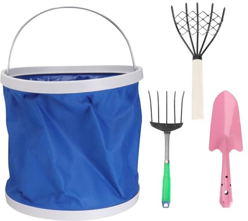ANDRESLAD Harke Zum Graben Am Strand 1 Set Muschelharke Mit 5-zackigen Spitzen Krallen Hartstahl Zum Sammeln Von Meeresfrüchten Und Zur Gartenarbeit Zufällige Farbe