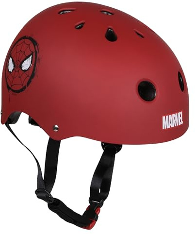 Marvel Spider-Man Kinderfahrradhelm, rot, 52–56 cm