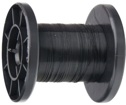 WITTKOWARE 100m Kupferlackdraht auf stabiler Kunststoffspule, Drahtdurchmesser 0,15mm, Farbe schwarz