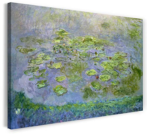 Printed Paintings Leinwand (100x70cm): Claude Monet - Seerosen