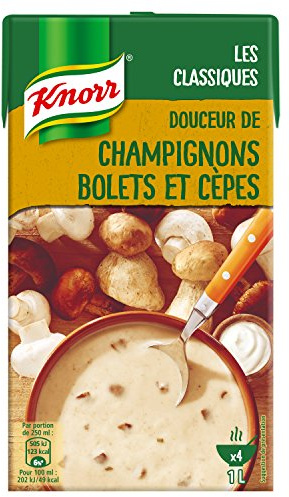 Knorr Soupe champignons, bolets et cèpes - La brique de 1L