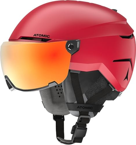 Atomic Savor AMID Visor HD Helm, Erwachsene, Unisex, Rot, 51/55 cm