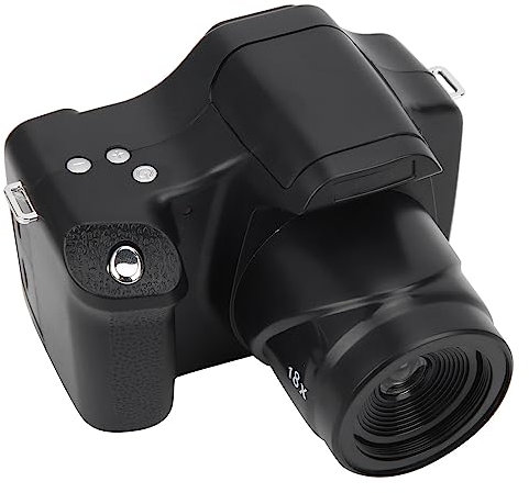 18X Zoom Digital Camera, 3.0 in LCD Screen HD SLR Portable Long Focal Length Video Camera Camcorder, Built-in Microphone, for Family Gatherings and Outdoor Travel(With wide-angle lens)