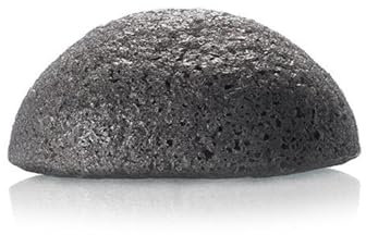 Spugnetta Viso Esfoliante Konjac con Cenere Attiva di Bambù - Aiuta a Pulire i Pori, a Rimuovere i Punti neri e ad Assorbire il Grasso in Eccesso - Ideale per Pelli Grasse E Acneiche - USU Cosmetics