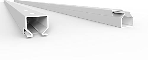 Gaine de câble Pro avec trou au sol, trou de câble 2 m 12 x 12 mm – 1 x 2 m, blanc – Blanc