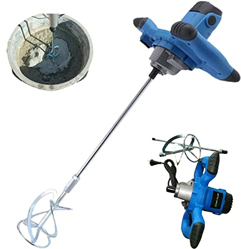 Mezclador de mortero de 2600 W, 230 V, 1500 rpm, 6 niveles, mezclador manual, mezclador, agitador, mortero, hormigón, mortero, mezcla de hormigón