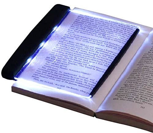 Lightwedge Book Light, Lampe de Lecture à LED, Lampe Livre à LED, pour Lecture de Nuit au lit, Taille réduite, Protection des Yeux, Portable Lampe de Lecture