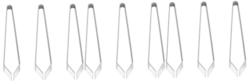 DOITOOL 9pcs Fine Hair Removal Tweezers Fish Bone Clip Slant Tweezers for Bone Removing for Kitchen