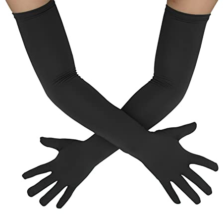 Sheface Dehnbare Spandex Lange Handschuhe - Herren & Damen Kostüm Handschuhe für Bankett, Party & Hochzeit
