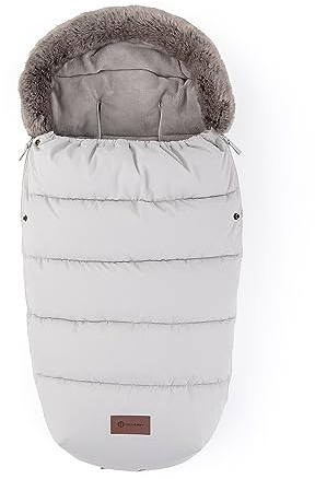 Petite&Mars COMFY - Coprigambe invernale 4 in 1 per passeggino, caldo, impermeabile, antivento, Doccia champagne