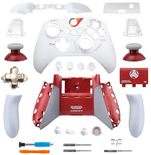 VANPARK Maßgeschneidertes Ersatz-Gehäuseset (Starfield Limited Edition), komplettes Set, Frontgehäuse, Rückplatte, nur kompatibel mit Xbox One S/X Controller (Modell 1708) (Controller ist Nicht im