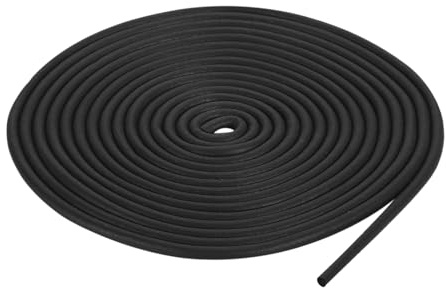 QUARKZMAN Nastro Tenuta Gomma Espansa, Diametro 2mm (5/64) Lunghezza 3 Metri (9,84 piedi) Gomma EPDM Rotonda per Guarnizioni Fai Da Te Magazzino Tappetini Tubi Schiuma Artigianato