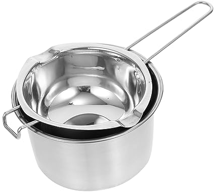 Zerodeko Double Boiler Pot Melting Pot for Butter Candy Warmer Boiler for Candle Making and Hot Chocolate Serving