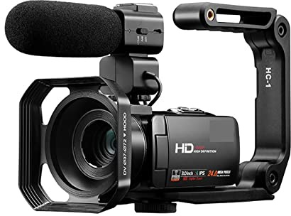 KOZWAY Camara de Video Cámara de Video 4K Cámara Digital de videocomisión 1080p Lleno HD Z20 IR Visión Nocturna Cámaras VLOG Camcorder for VLOG grabando Videos