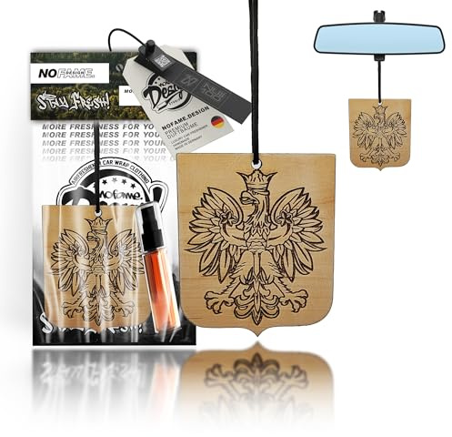 Auto Duft Lufterfrischer Holz | Verschiedene Länder | Duftbaum Auto Aufhänger Diffusor | Luxus Duft Auto Parfüm | Geschenke für Männer Frauen | Duftnote Last Gentleman (Polen)