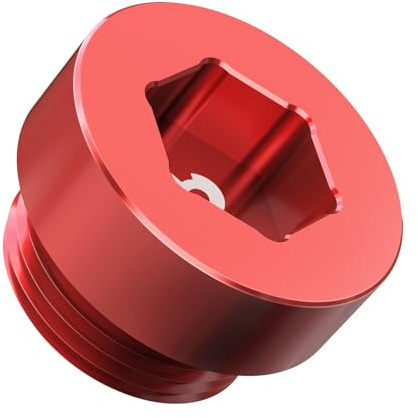 Bevinsee M22 x 1,5 Magnetische Differential-?lablassschrauben mit O-Ring 33117525064, Compatible with E46 E92 E90 E60 E81 07119919131 23111201261 33111210045, Aluminium, Rot
