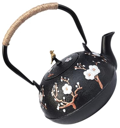 Théière en fer Théière asiatique Thé floral Bouilloire à thé sifflante Bouilloire à thé en acier inoxydable Cuisinière Bouilloire à thé Kungfu Bouilloire en fonte Bouilloire Théière bouillante Ense