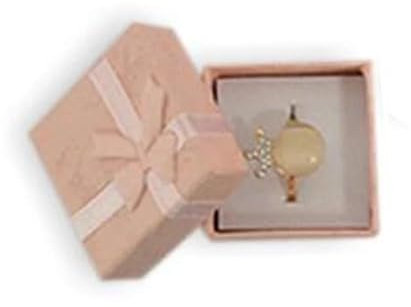 XUTCEKOUYR Schmuckschatullen for Damen, kompakter Schmuck-Organizer und Präsentationsständer, Aufbewahrung for Ringe und Ohrringe, Schmuckschatulle(Pink 4X4CM)