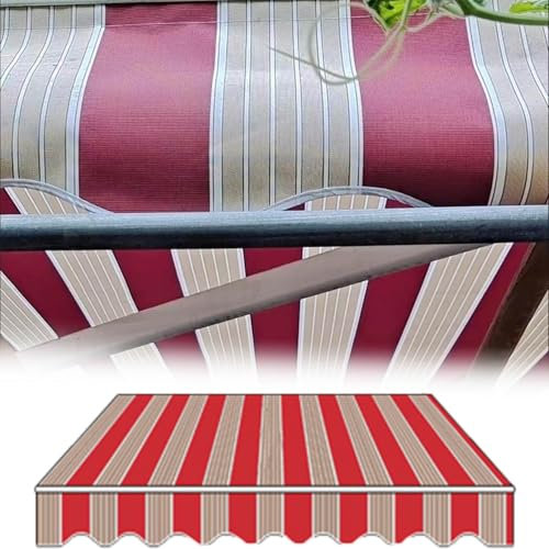 Generisch Markisenstoff,2m 4m 5m 6m 7m,Markisenbespannung Canvas,Sonnenschutz Markisenbespannung Ersatzstoff,Garten Geeignete Markisenrahmen-Maße,3x1.5m/10x5ft