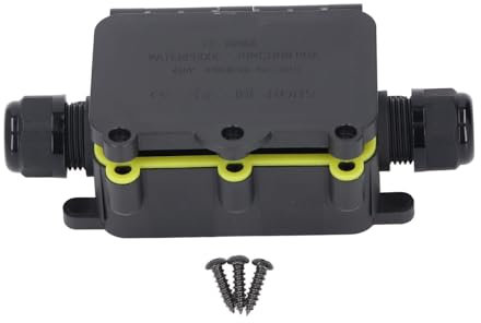 Water Proof Electrical Junction Box IP68 2 Way PA66 External Wiring Box for Outdoor LED Landscape Lighting 450V