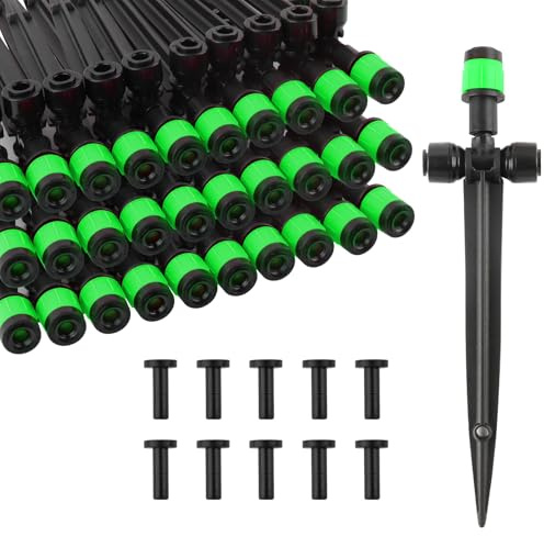 Kalolary 30 Pcs Drip Irrigation Emitters with Stake