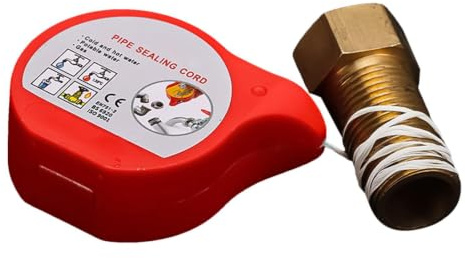 Qidures Gewindedichtfaden, 20/50/80m Pipe Sealinfg Cord, Rohr Dichtschnur | Gewinde Dichtungsband, Teflonband Gewindedichtband Für Rohre, Duschköpfe Und Ventile, Zur Leckvermeidung