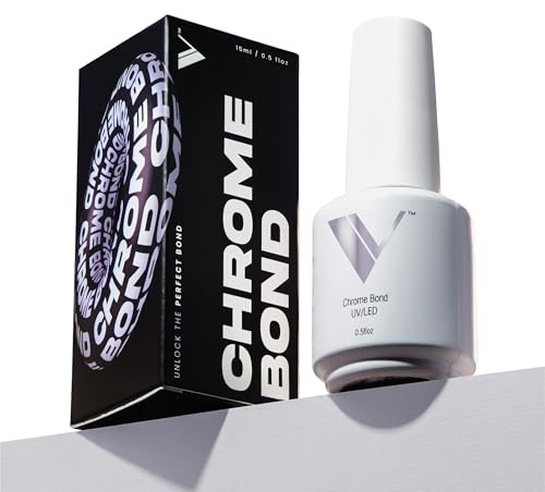 V Beauty Pure Chrome Nail Bond - Chrome Base Coat, Precise Powder Placement with Maximum Retention, Beginner-Friendly Formula, Protects Against Lifting and Chipping - 15 mL