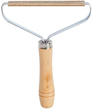 Quitapelusas, Raspador De Pellets For Ropa, Rodillo Limpiador De Pelo De Mascotas, Abrigo, Alfombra, Lana, Cepillo De Afeitar For Eliminar Pelusas, Antipelusas, 1 Ud.(Wooden handle)