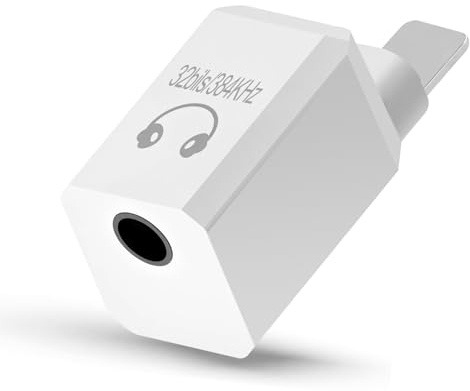 APKLVSR Adapter Light-ning auf Klinke – 3,5 mm Kopfhörer Adapter, Light-ning Aux Adapter, kompatibel mit iPhone 14/13/12/11/SE/XS/XR/X, MFi-Zertifizierter