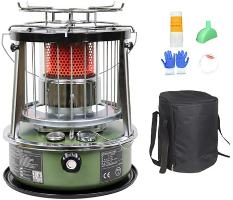Chauffage Au Kérosène Extérieur,Équipement de Chauffage Non Électrique | Radiateur De Camping À Hauteur Réglable | Pour Espace Pièce Salle De Bain Magasin Camping Garage Extérieur Patio Intérieur