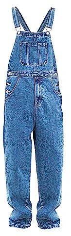 Jean tendance pour homme - Salopette slim fit - Pantalon long - Grandes tailles - Denim - Combinaison vintage - Vêtement de travail - Pantalon cargo - Pantalon de jogging - Pantalon de loisirs