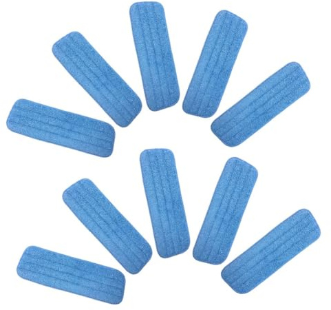Abaodam 10 pièces Lot de Recharges Lavables Microfibre pour Balai Spray Serpillères Réutilisables pour Nettoyage Humide Adaptées Sols Durs et Parquet Compatibles Plupart des Balais Spray
