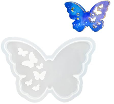 Cerotti della resina epossidica dell'ornamento delle muffe della farfalla del silicone per la decorazione domestica del silicone