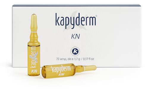 KAPYDERM Ampollas KN Seborreguladoras para piel sensible12ud que equilibran el exceso de grasa para cuero cabelludo graso con limpieza prolongada aportando frescor y confort para terapias profesionale