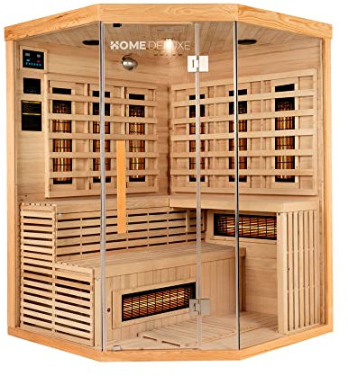 Cabine infrarouge Home Deluxe Sahara XXL - Radiateur à spectre large, plusieurs options et accessoires complets inclus