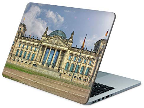 Skins4u Folie Sticker Skin Vinyl Aufkleber mit farbenfrohen Motiven für bis 17.3 Zoll 42x30cm Laptop Skin Decal Cover Reichstag